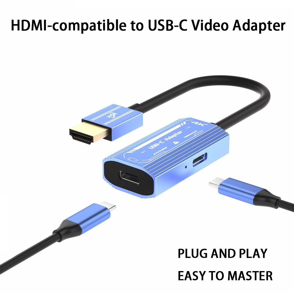 Hdmi Adapter Tablet - HDMI‑compatible to USB‑C Video Adapter 4K@60Hz