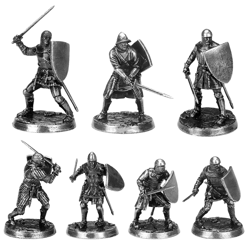 Tablet Accessories Kit - Medieval metal knight and soldier statue