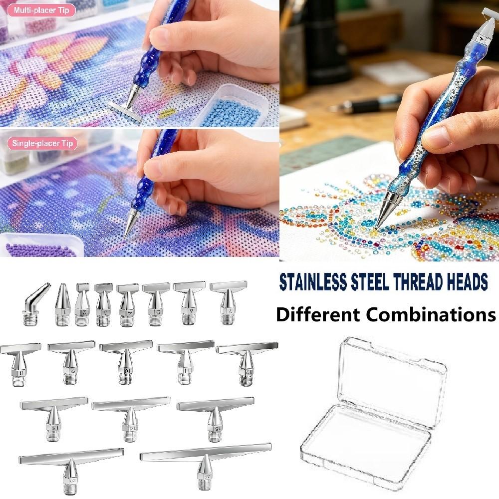 Drawing Tablet Pen Accessories - DIY High-Quality Stainless Steel Threaded Diamond