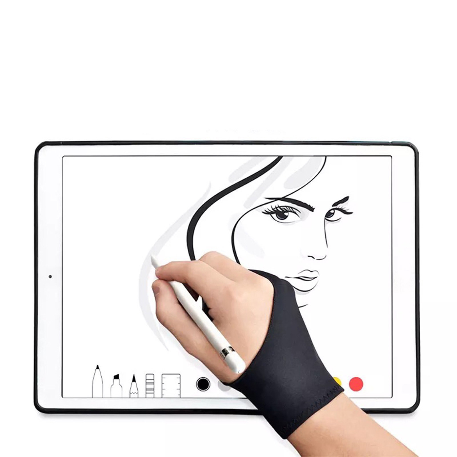 2Pcs Anti-Fouling Drawing Glov - Drawing Glove Artist 评论和价格