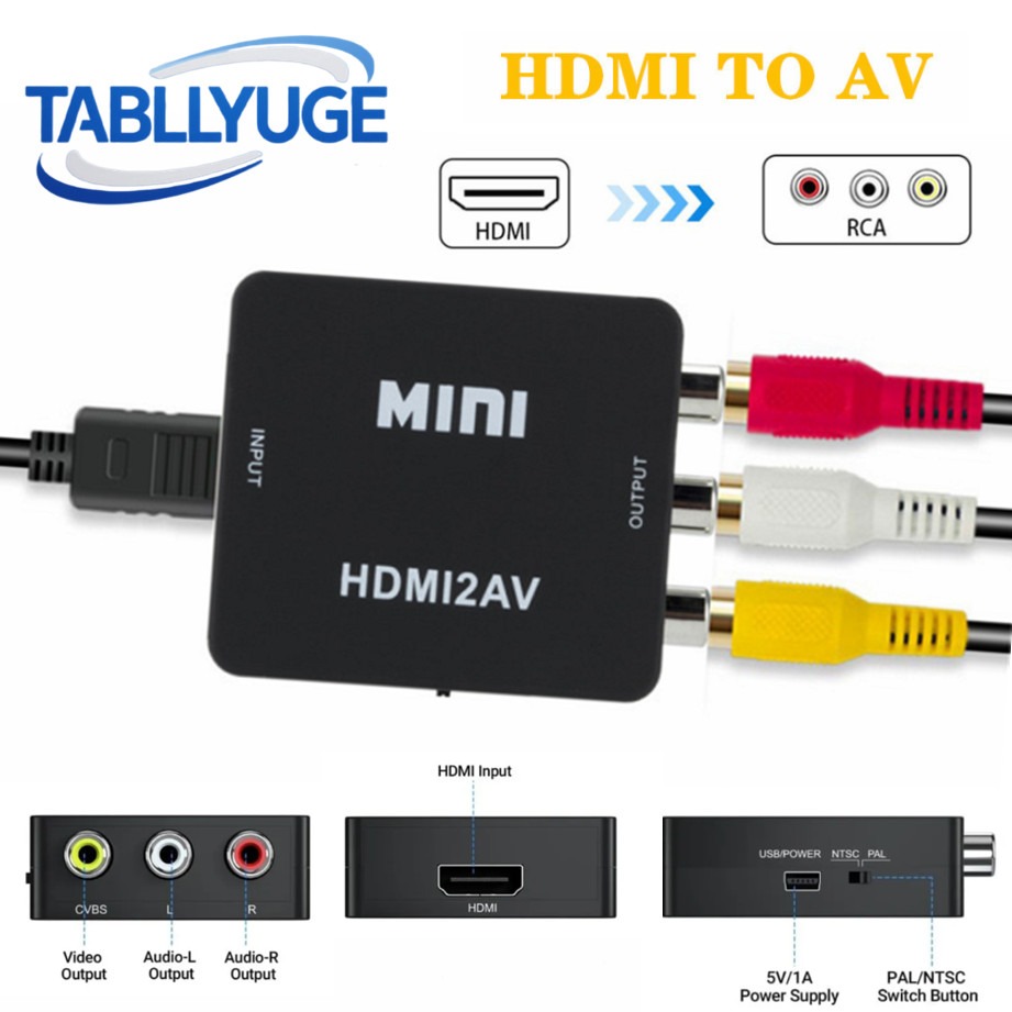 TABLLYUGE 1080P HDMI-compatibl - Hdmi Adapter Tablet 评论和价格