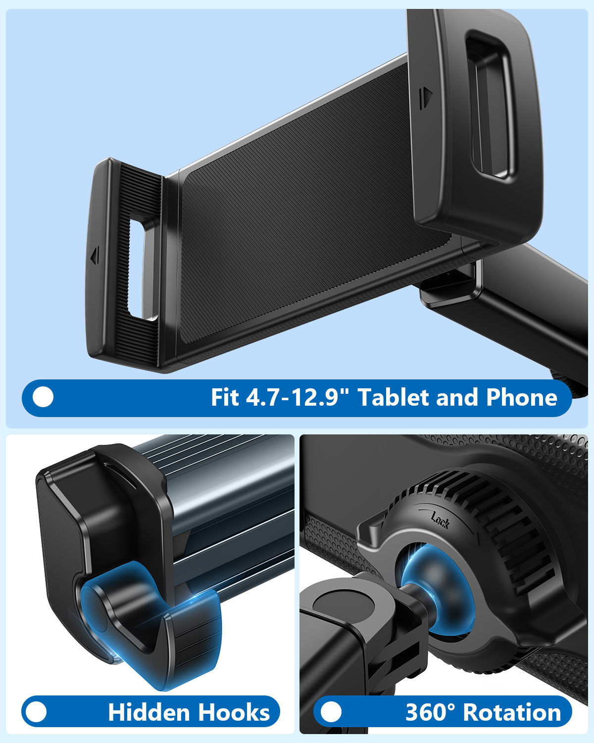 Hipacool Car Tablet Holder Sta - Tablet Accessories Must Have 评论和价格
