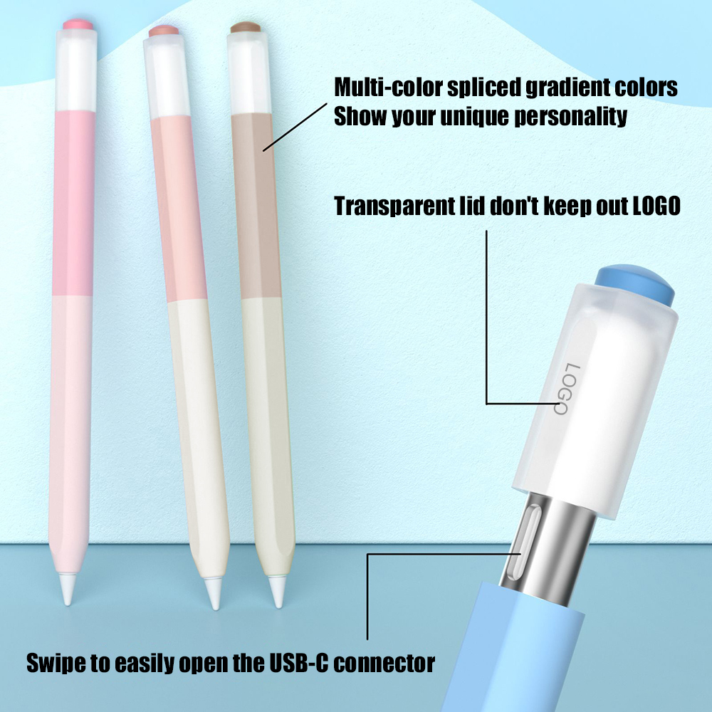 Color Splicing Silicone Pen Ca - Tablet Cover Accessories 评论和价格