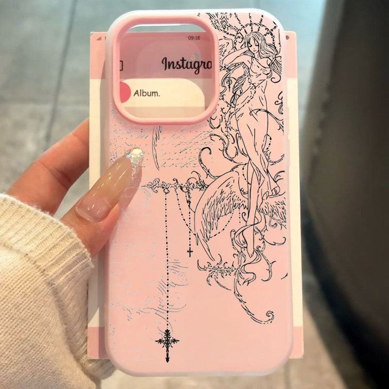 Gothic Style Angel Cross Line  - Samsung Galaxy S25 评论和价格