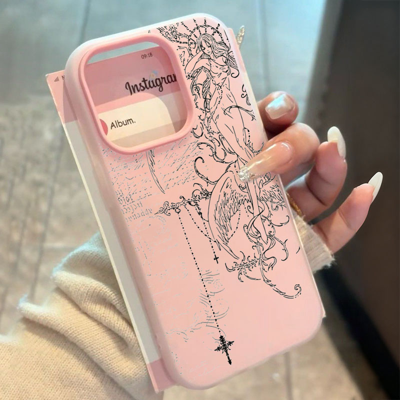 Gothic Style Angel Cross Line  - Samsung Galaxy S25 评论和价格