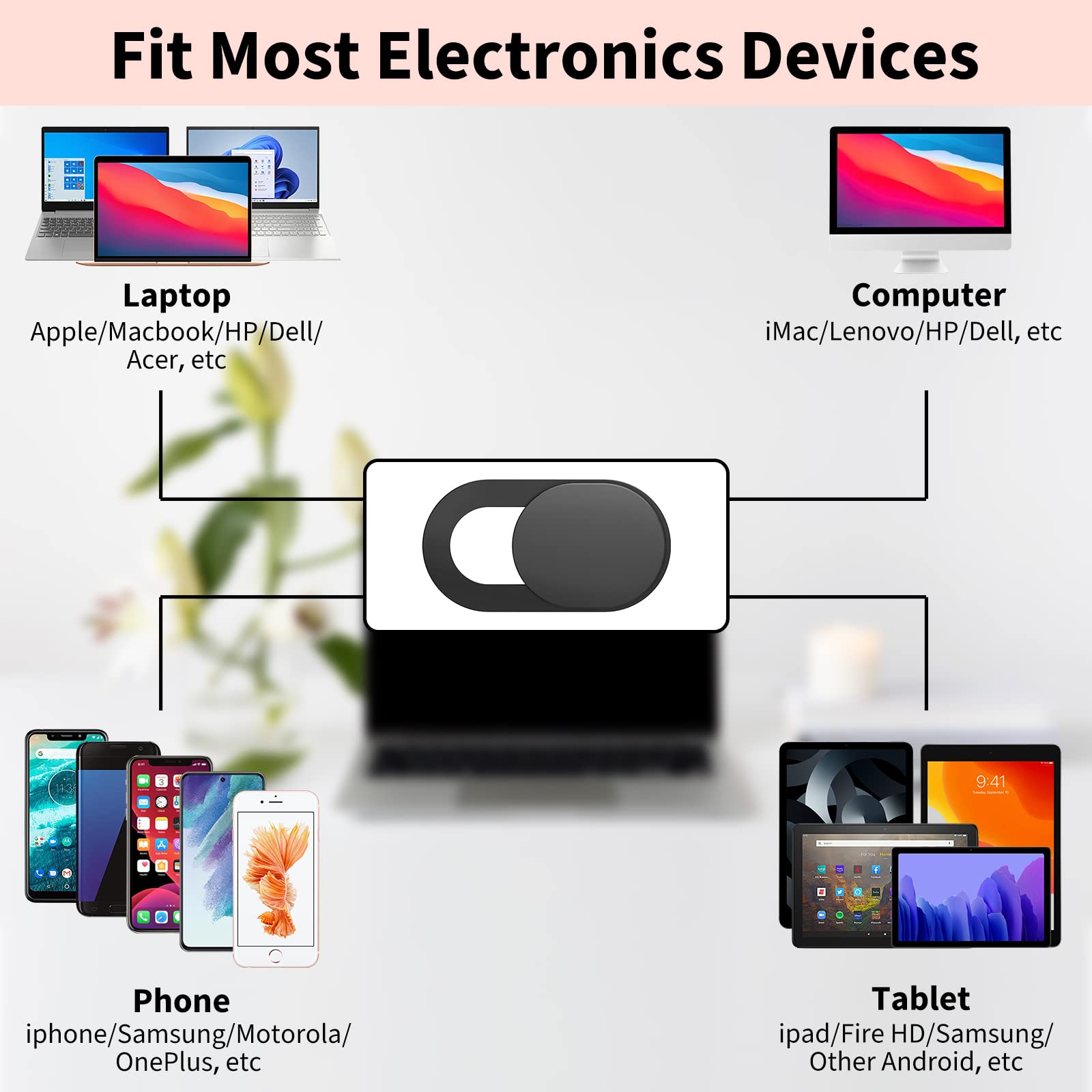 Ultra-Thin Webcam Cover Slide  - Tablet Cover Accessories 评论和价格