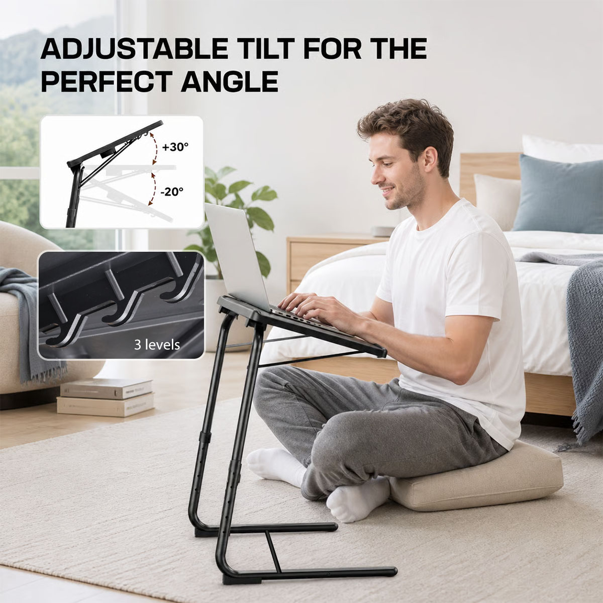 Adjustable Laptop Bed Table 6‑ - Tablet Lap Desk 评论和价格