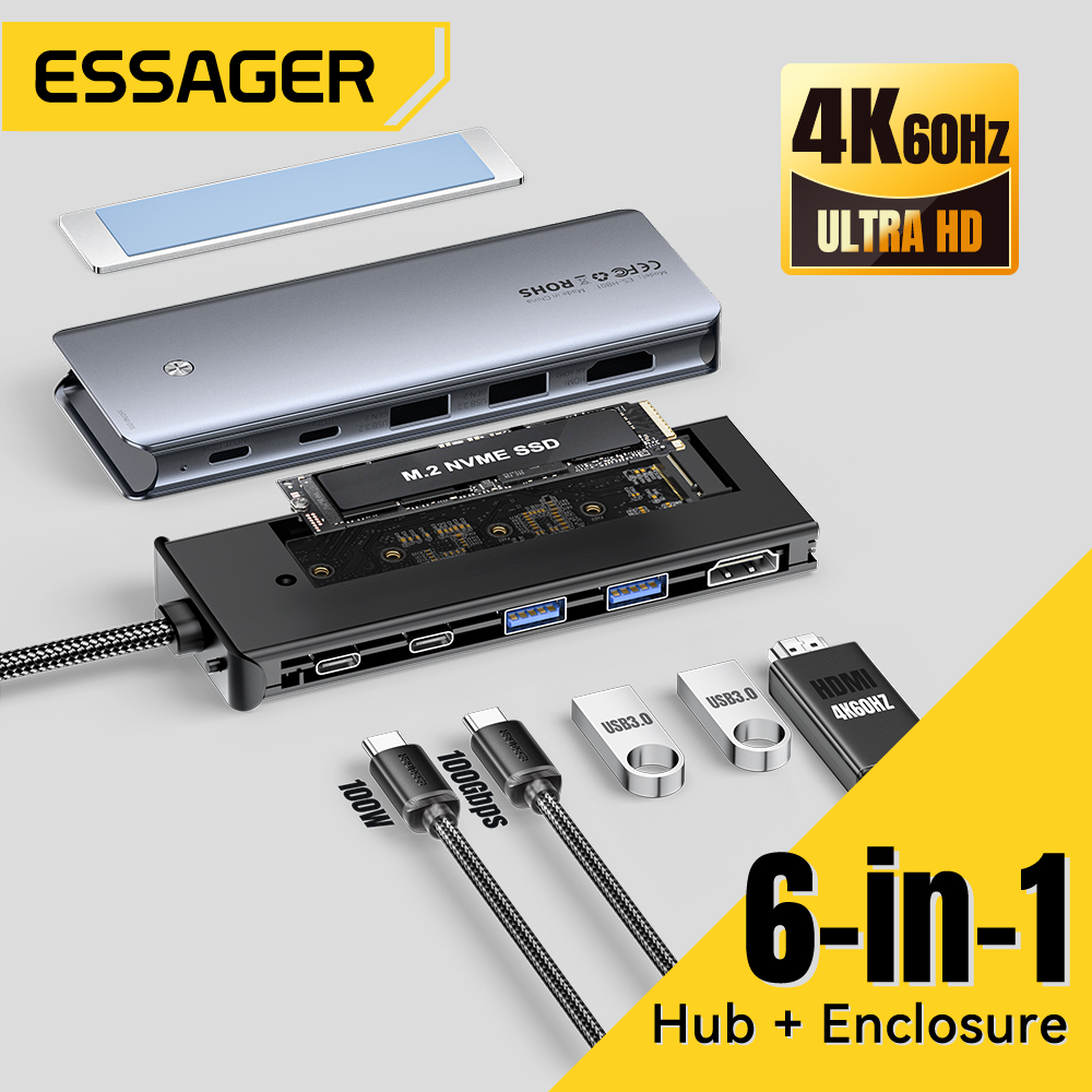 Essager USB C Hub With M.2 SSD - Hdmi Adapter Tablet 评论和价格