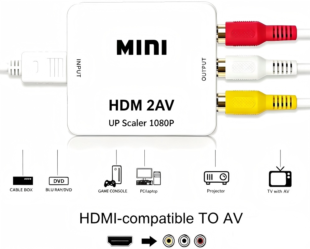 1080P HDMI-Compatible to AV RC - Hdmi Adapter Tablet 评论和价格